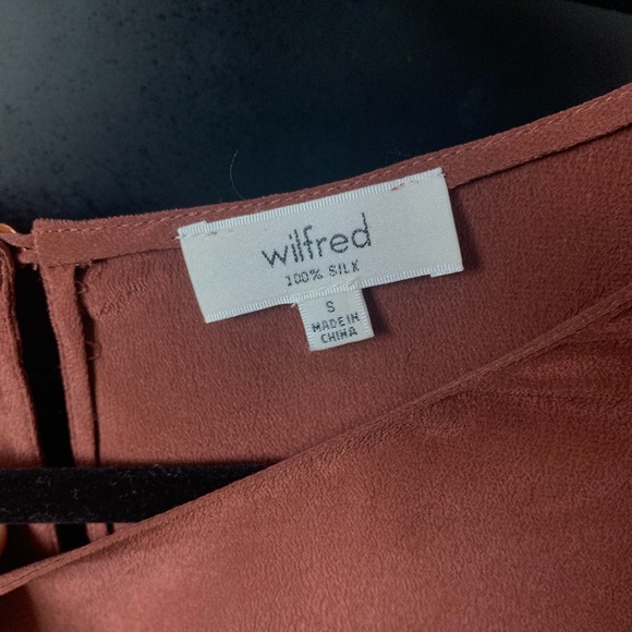 Wilfred Brown Silk skirt - Picture 3 of 4